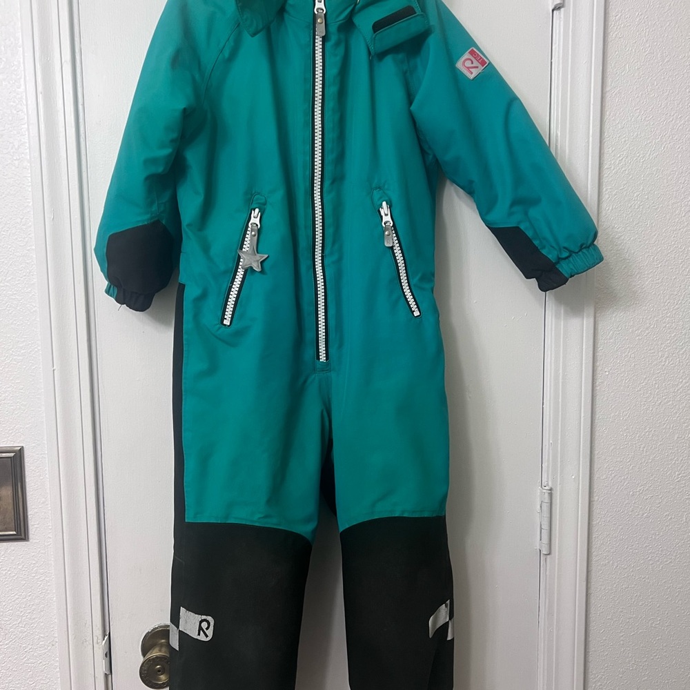 Teal/Green and Black Kids' Reima Snowsuit size 110 or US 5/6